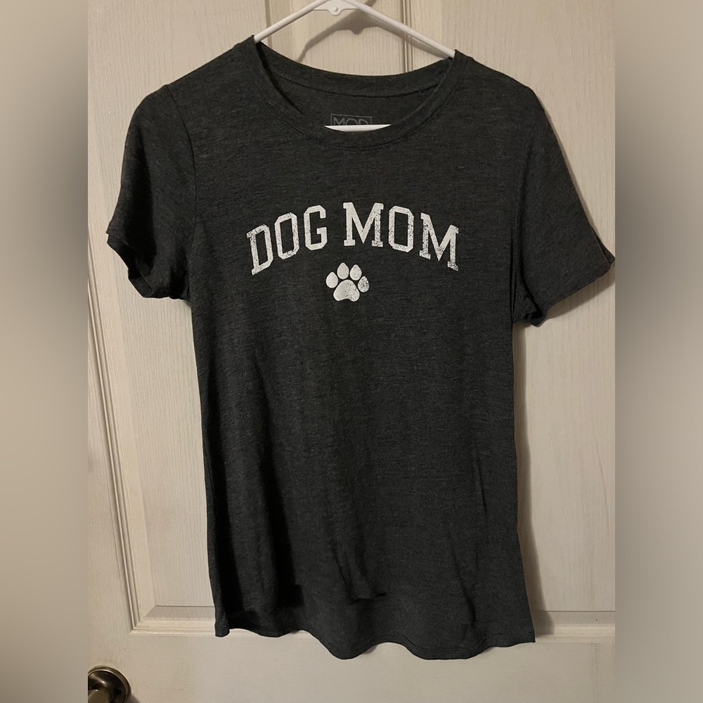 Modern Lux Charcoal Dog Mom Tee